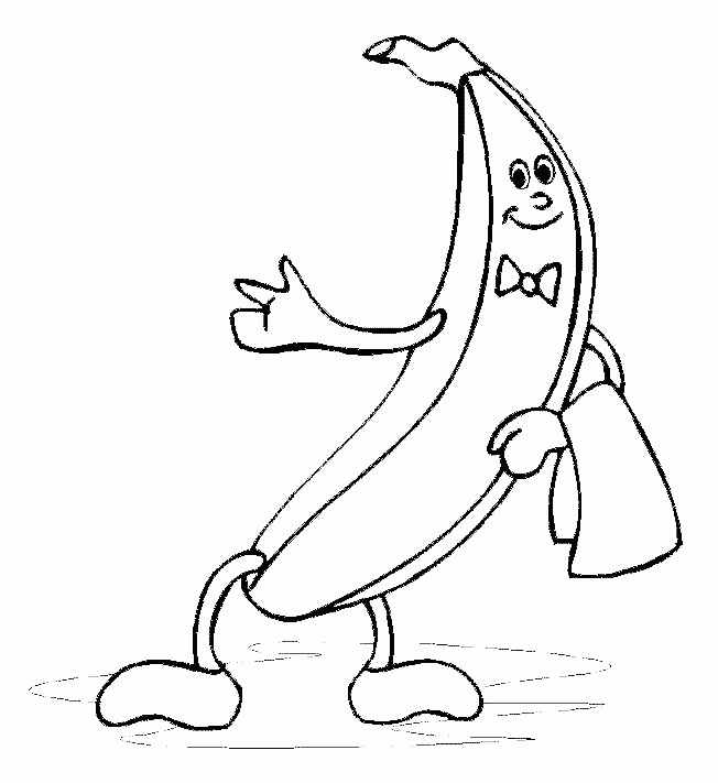 Bananas para colorear e imprimir - Imagui