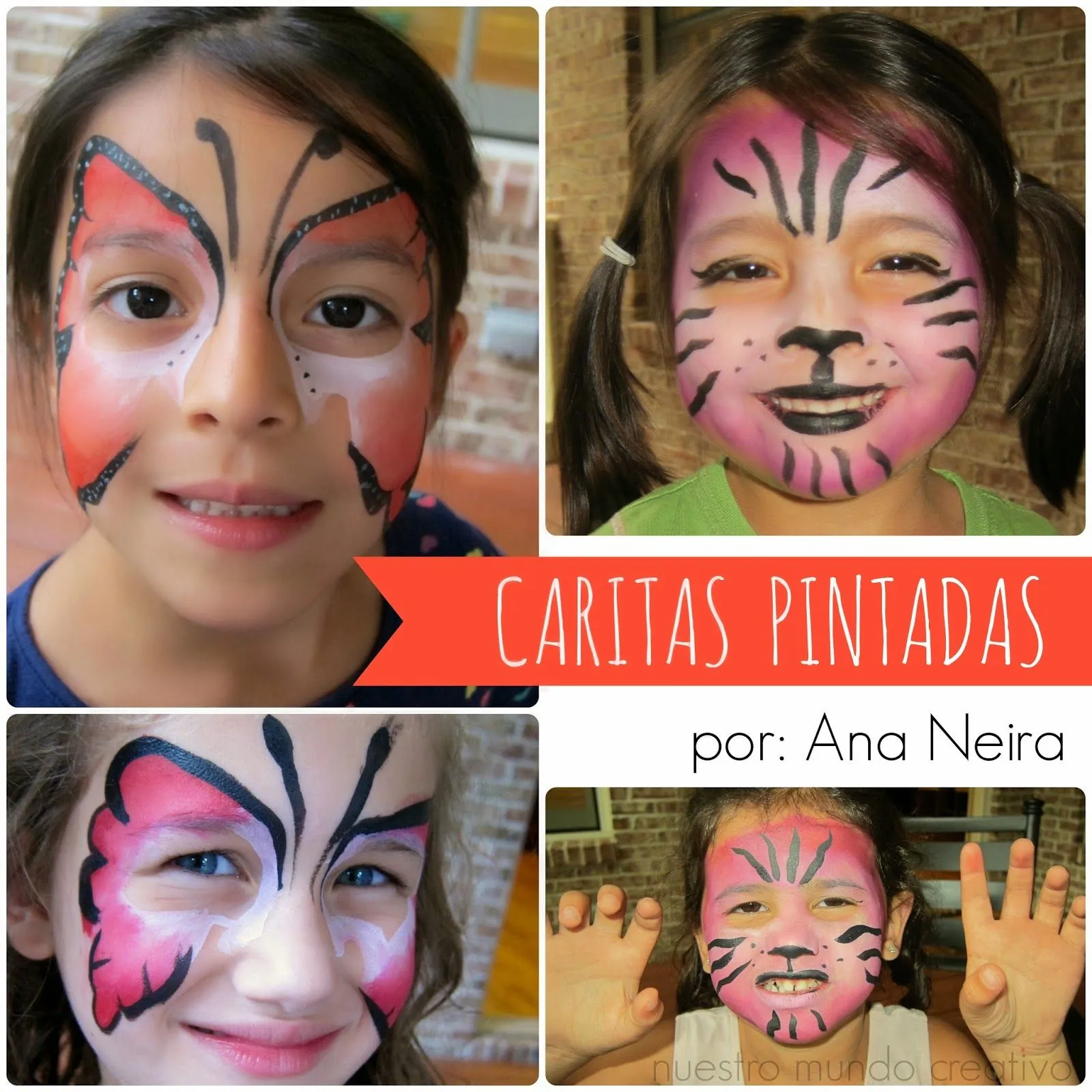 Nuestro Mundo Creativo: Cómo pintar la cara de los niños {paso a paso Nuestro Mundo Creativo: Cómo pintar la cara de los niños {paso a paso