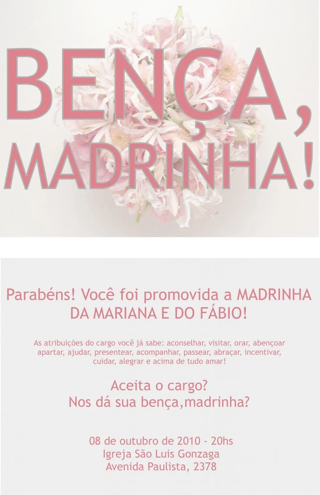 Mundo das Marias: Que honra!