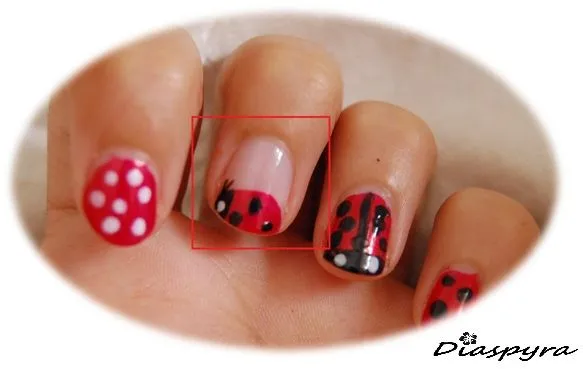 El mundo según Diaspyra: Uñas: Mariquitas con toque friki! El mundo según Diaspyra: Uñas: Mariquitas con toque friki!