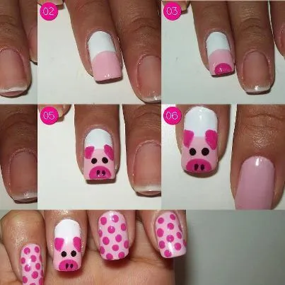 Mi Mundo Español Por Rita Condor: Uñas decoradas de puerquito ... Mi Mundo Español Por Rita Condor: Uñas decoradas de puerquito ...