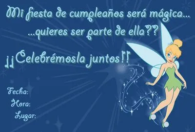 Un Mundo de Fiestas: Tarjetas de Invitacion