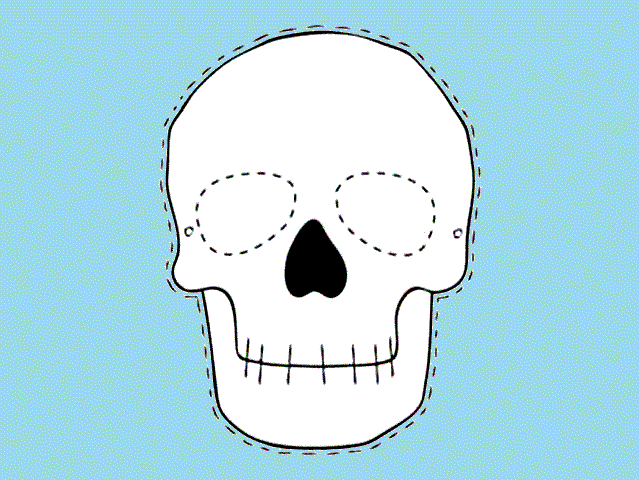 Mundo FiLi: Como hacer una mascara de calavera Mundo FiLi: Como hacer una mascara de calavera