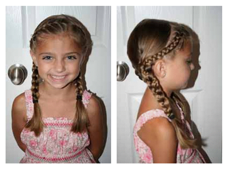 Mundo FiLi: Peinado para niña con trenzas