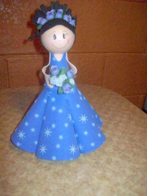 Fofuchas quinceañeras moldes - Imagui