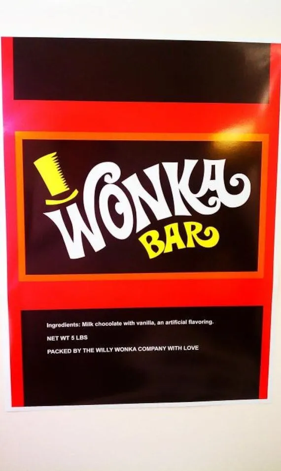 Del mundo más grande Willy Wonka envoltorio &amp; boleto por Wonkamania