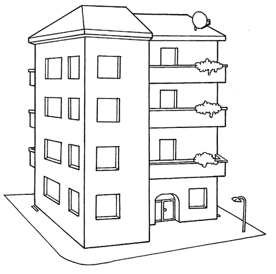 Tipos de vivienda para colorear - Imagui