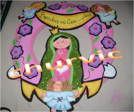 Mundo magico de las manualidades: virgencitas en fomi