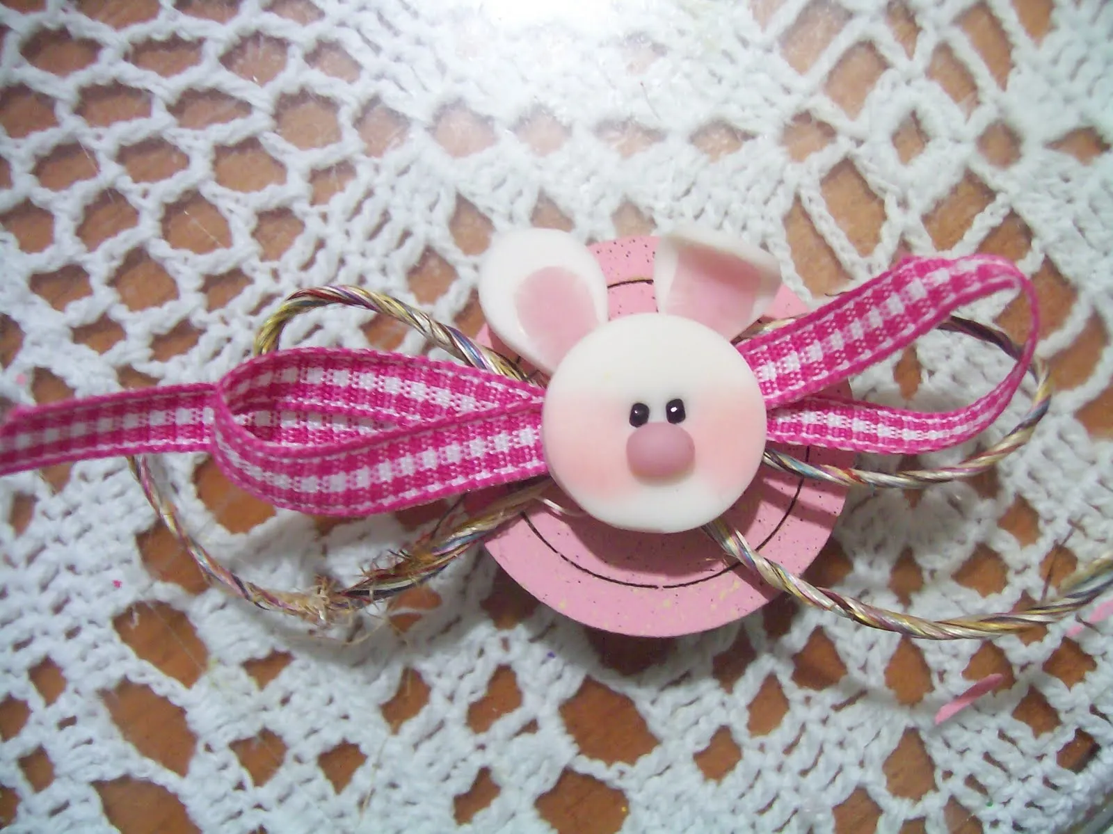 Corsage de Conejo para Baby Shower