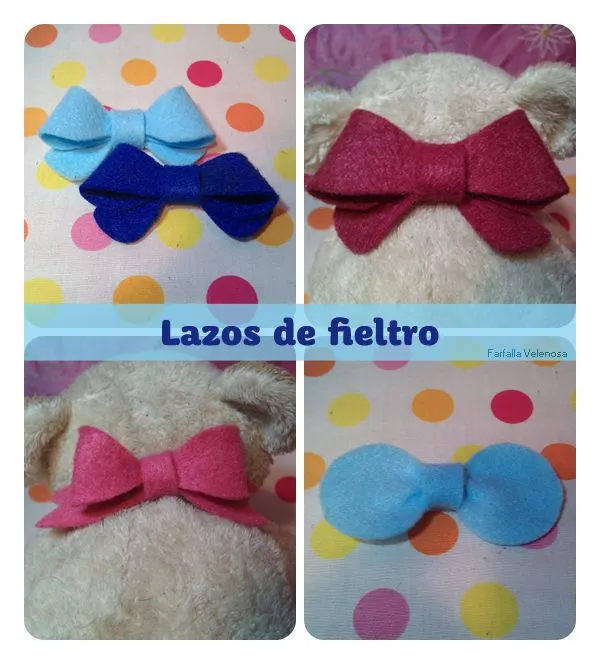 Mi mundo en manualidades: Lazos de fieltro