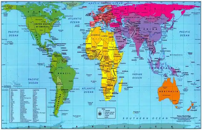 MAPA DEL MUNDO | Template of Sample