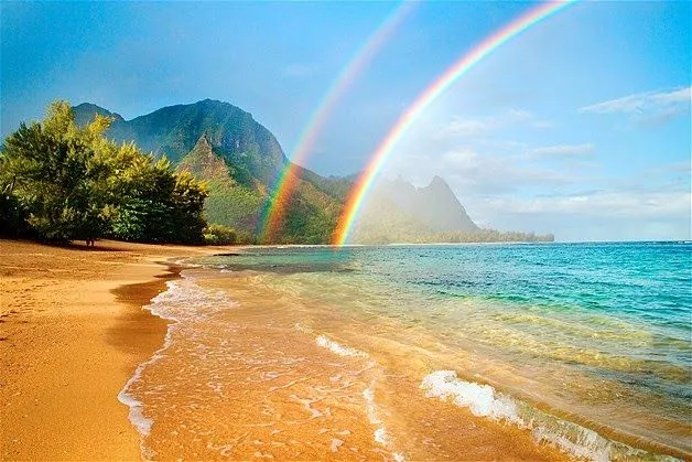 Un Mundo en Paz: arco iris paisajes