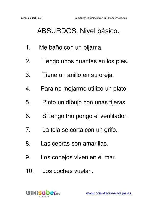 MI MUNDO DE PEDAGOGÍA TERAPEÚTICA: ABSURDOS VERBALES Y VISUALES MI MUNDO DE PEDAGOGÍA TERAPEÚTICA: ABSURDOS VERBALES Y VISUALES