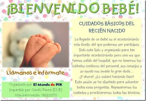 El Mundo de PIK: Sesiones Formativas “¡Bienvenido Bebé!” El Mundo de PIK: Sesiones Formativas “¡Bienvenido Bebé!”