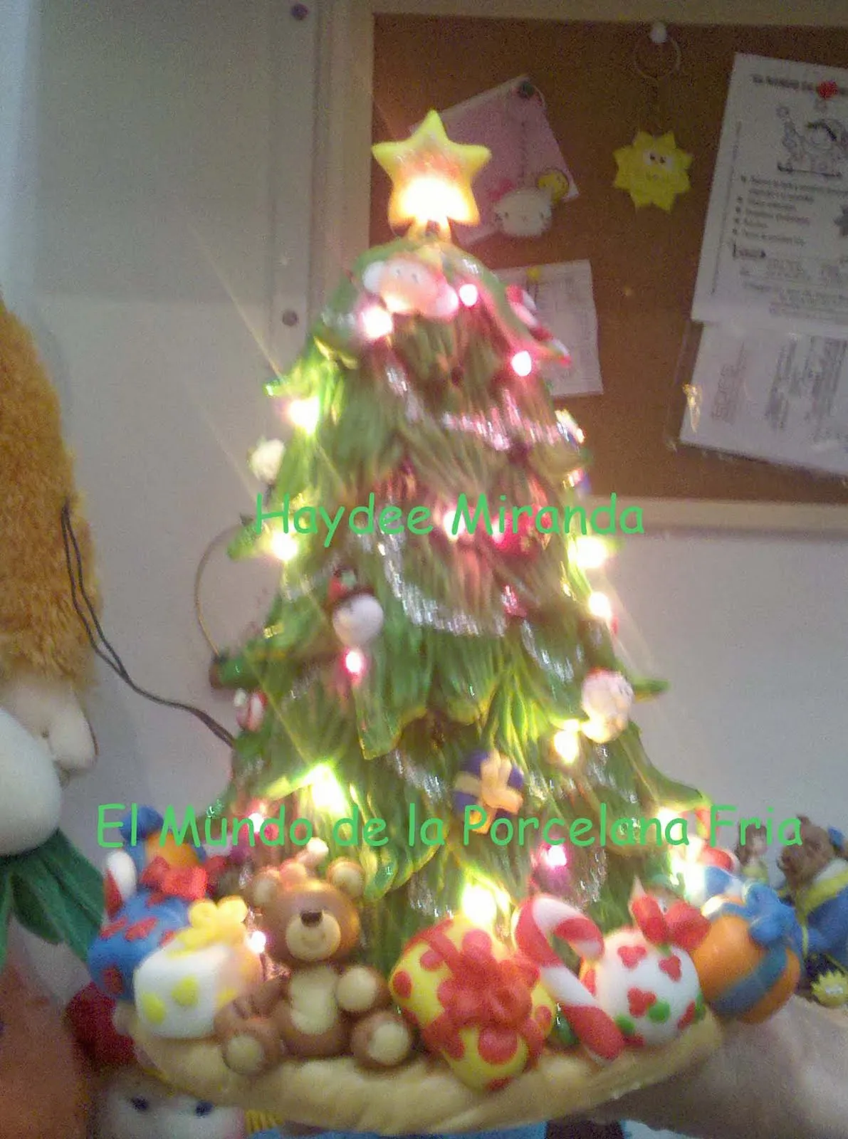  ... de la Porcelana Fría: Arbolito de navidad en porcelana con luces