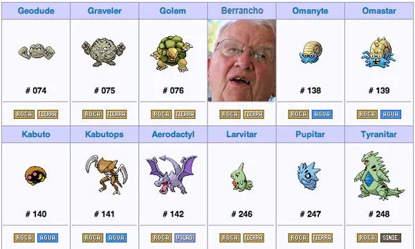 El Mundo Today: Incluyen a un español en la lista de Pokémons de roca El Mundo Today: Incluyen a un español en la lista de Pokémons de roca