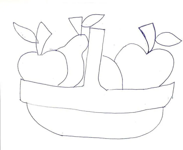 O MUNDO VIRANDO ARTE - Moldes, Riscos e Cores: CESTA DE FRUTAS ...