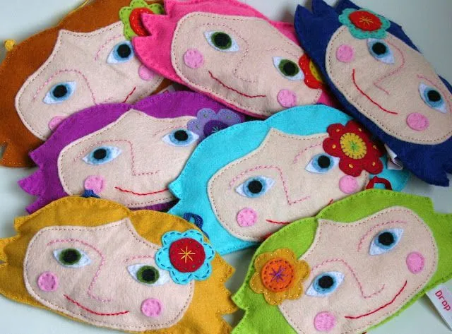 Muñeca | Broches de Fieltro | ideas y trucos para Broches de fieltro