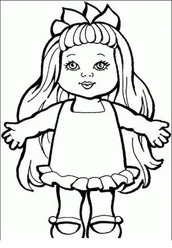 COLOREA TUS DIBUJOS: Muñecas para colorear y pintar