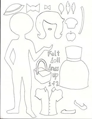 Muñeca Fieltro | Broches de Fieltro | ideas y trucos para Broches ...