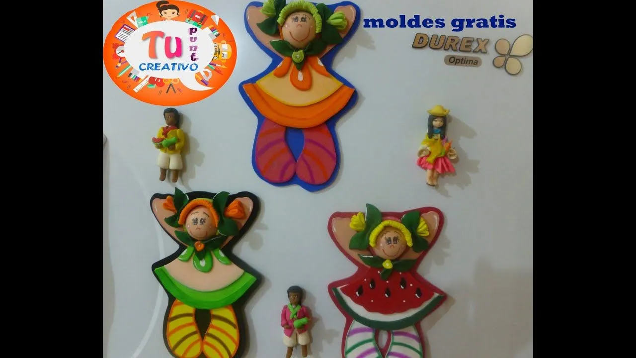 Como hacer una muñeca de foamy para decorar la nevera - YouTube