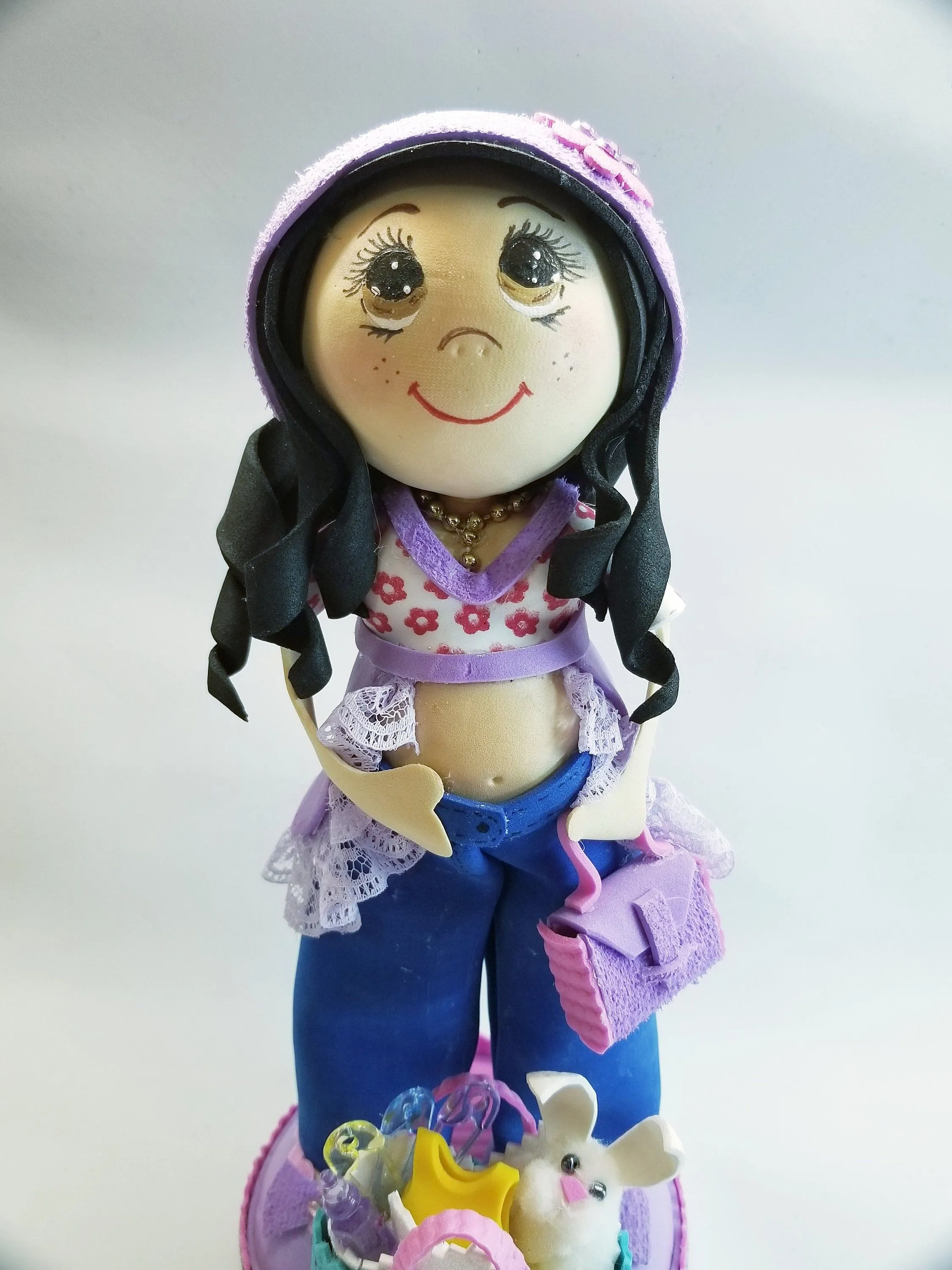 Muñeca fofucha embarazada. - Etsy México