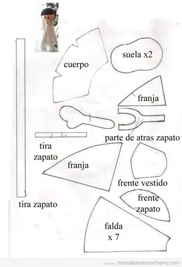 Muñeca fofucha de novia, plantilla para descargar gratis • Manualidades con Foamy | Винтажные бумажные куклы, Поделки из прищепки, Выкройки Muñeca fofucha de novia, plantilla para descargar gratis • Manualidades con Foamy | Винтажные бумажные куклы, Поделки из прищепки, Выкройки