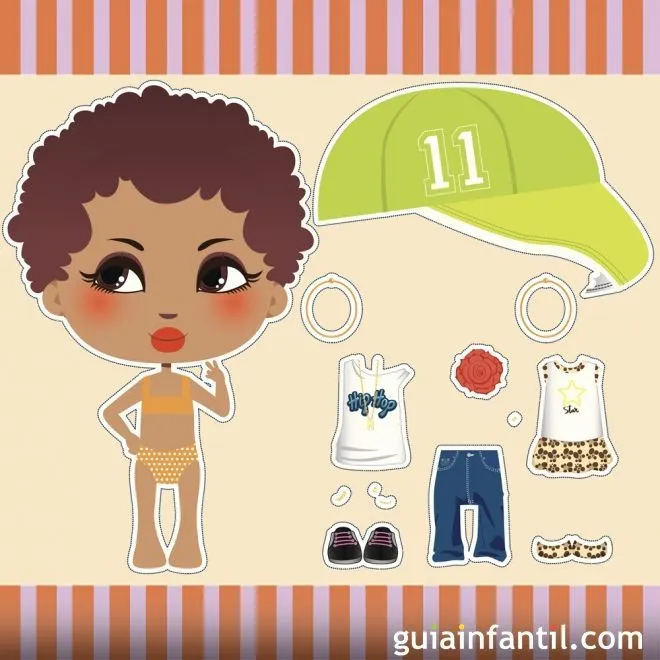 Muñeca para imprimir y recortar - Recortables para imprimir y ...