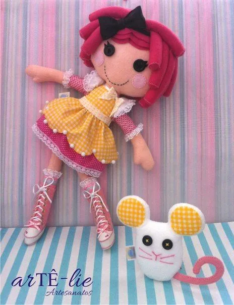 Como hacer una muñeca lala loopsy de fieltro Como hacer una muñeca lala loopsy de fieltro