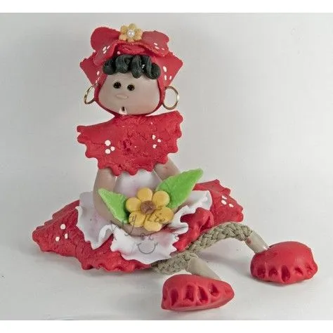 Muñeca palenquera patas largas en porcelanicron - ARTYTIENDA Calle ...