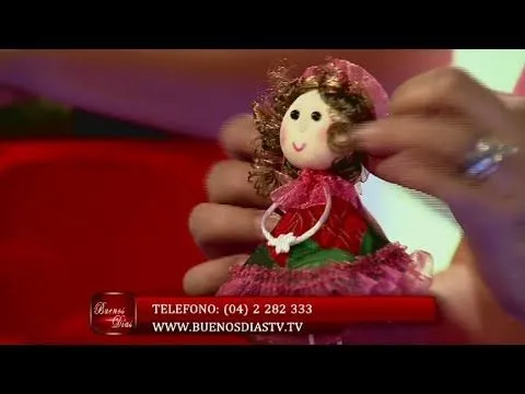 Muñeca de Tela para colgar en la Refrigeradora | Curso de Tela ... Muñeca de Tela para colgar en la Refrigeradora | Curso de Tela ...