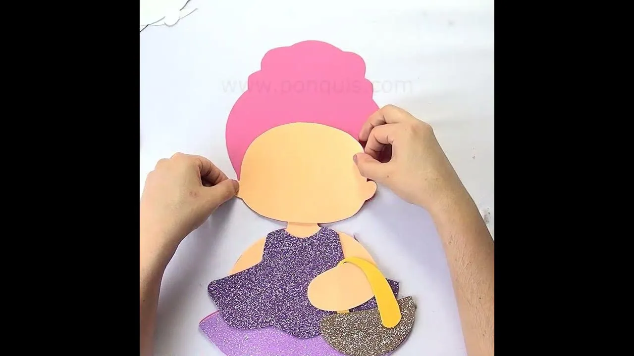 Muñeca tipo dos en foami para Decoraciones Moldes Gratuios en pdf Tutorial de como hacer Niña - YouTube Muñeca tipo dos en foami para Decoraciones Moldes Gratuios en pdf Tutorial de como hacer Niña - YouTube