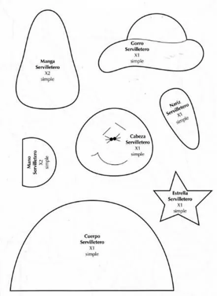 muñecas country de navidad con molde - Buscar con Google ...