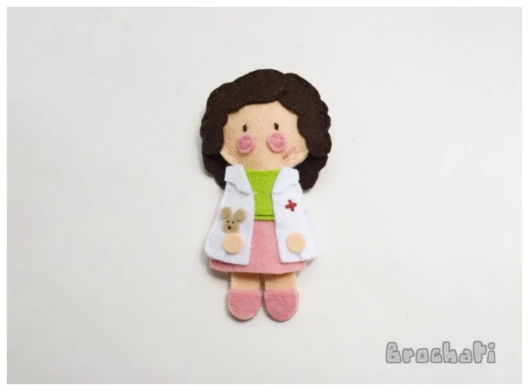 Muñecas de fieltro enfermeras patrones - Imagui