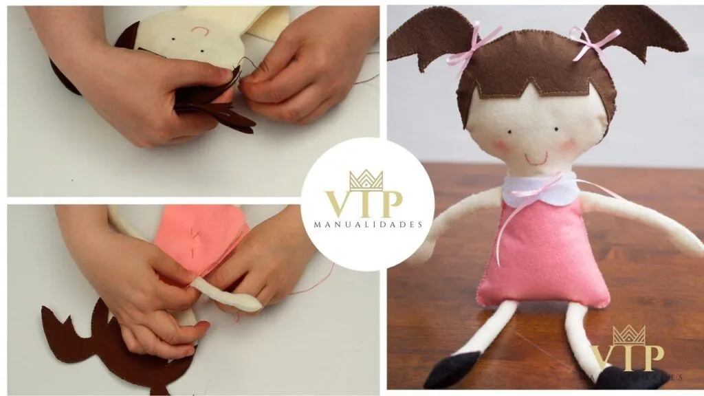 Muñecas de fieltro - MANUALIDADES VIP