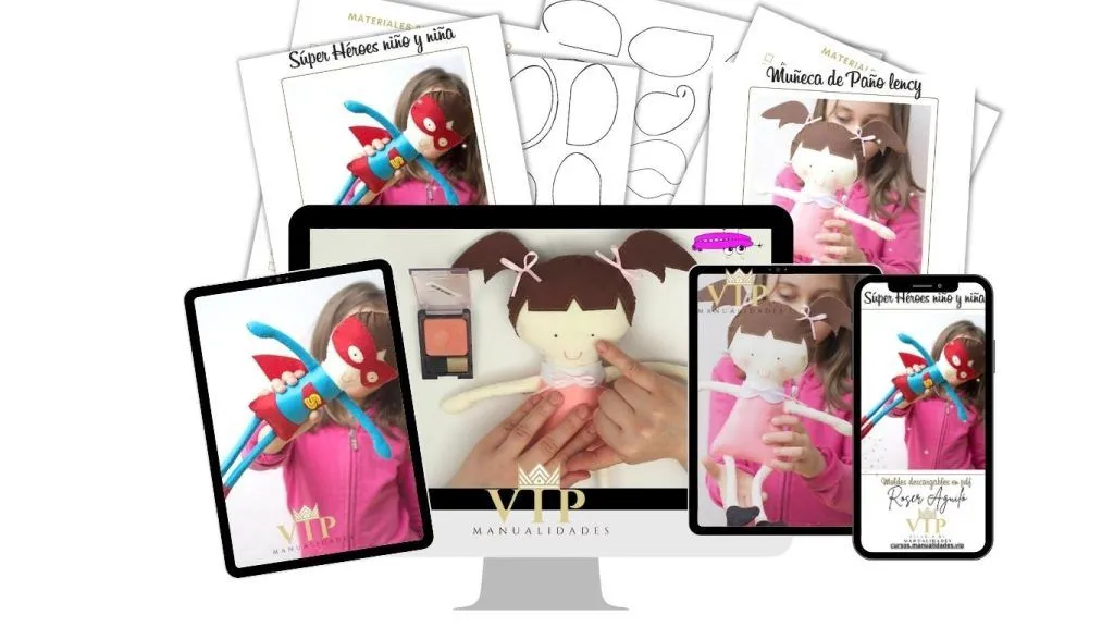 Muñecas de fieltro - MANUALIDADES VIP