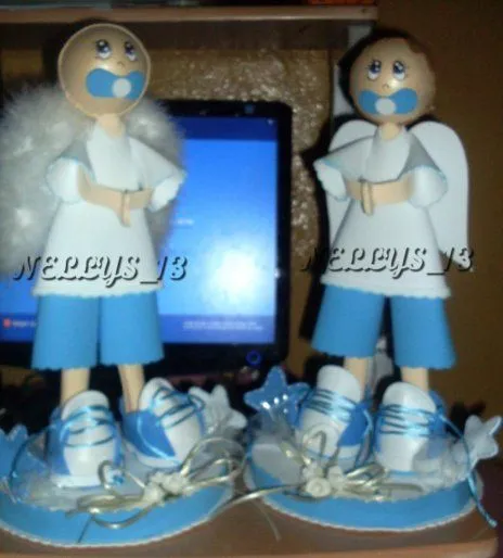 Las muñecas de Nellys...magia y encanto en foami.: Tiernos angelitos