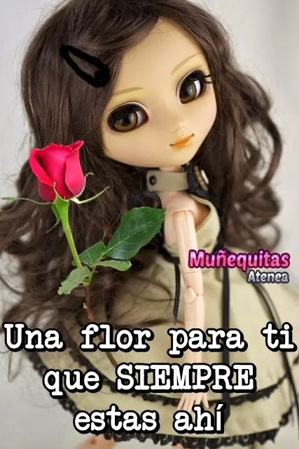 Muñecas con Nombres: UNA FLOR PARA TI