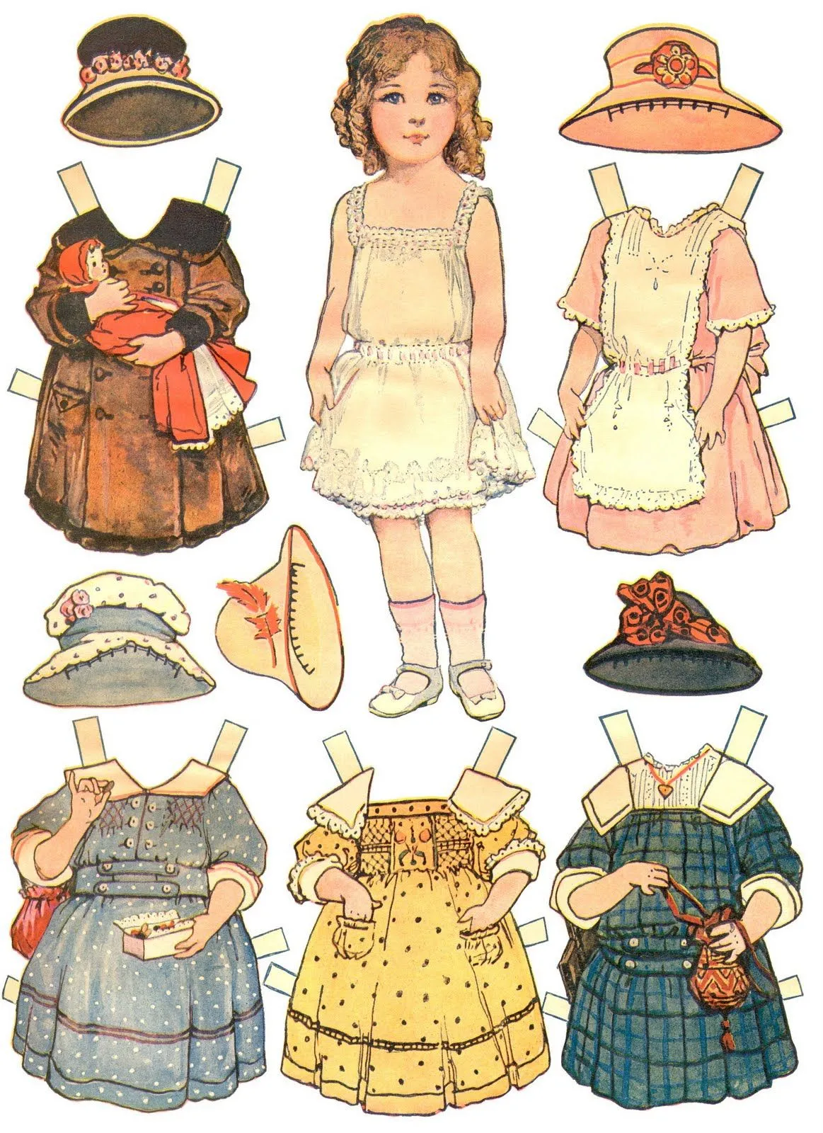 MUÑECAS DE PAPEL GRATIS: MUÑECA DE PAPEL ANTIGUA. AGRANDAR E ...
