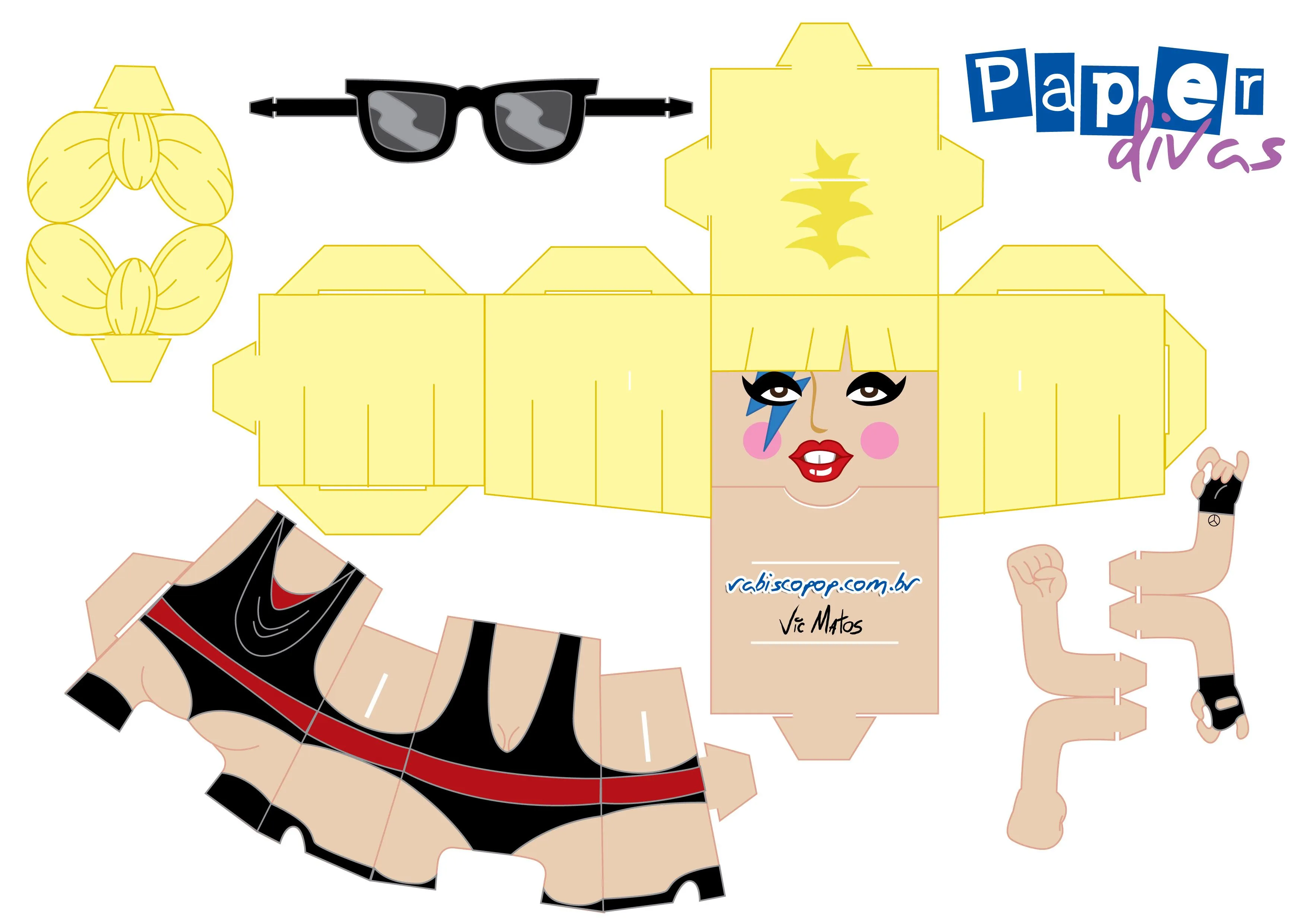 Muñecas de papel de Lady Gaga | Blogodisea Muñecas de papel de Lady Gaga | Blogodisea