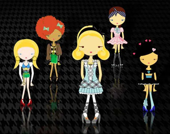 Juego para vestir a Gwen Stefani y las Harajuku Girls | Juegos