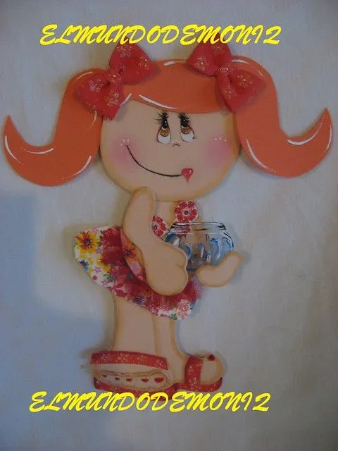 Fofuchas planas en goma eva - Imagui