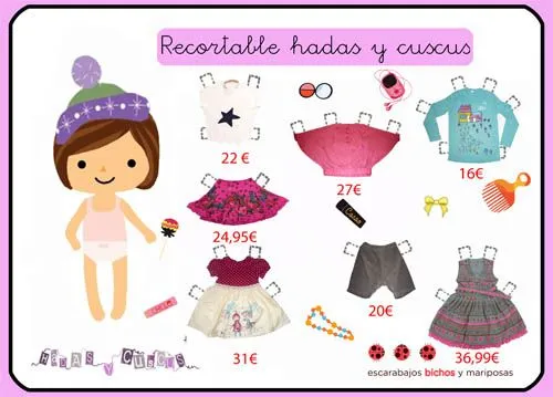 Muñecas recortables para imprimir | Decoideas.Net