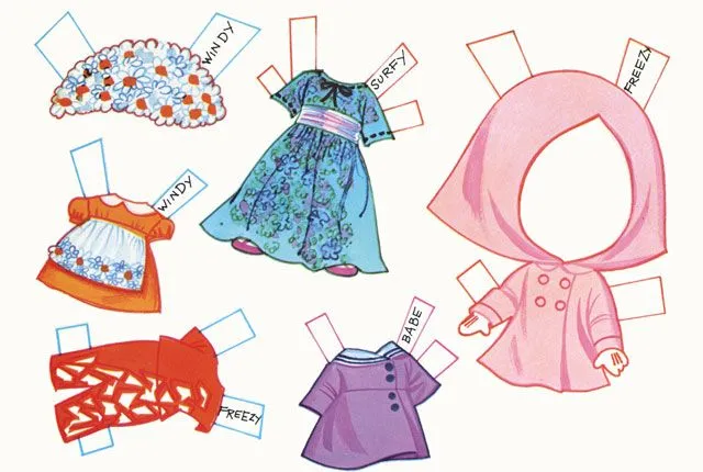 Muñecas recortables para niñas. - Manualidades de papel y cartón ... Muñecas recortables para niñas. - Manualidades de papel y cartón ...