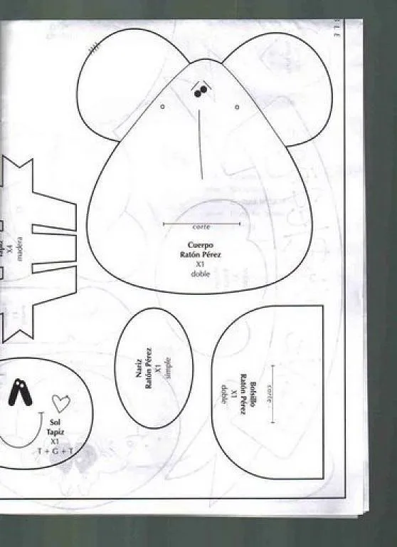 patrones caracol tilda (4) | Aprender manualidades es facilisimo.com