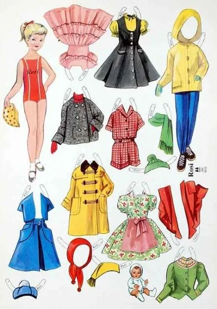 Muñecas para vestir papel on Pinterest | Paper Dolls, Vintage ...