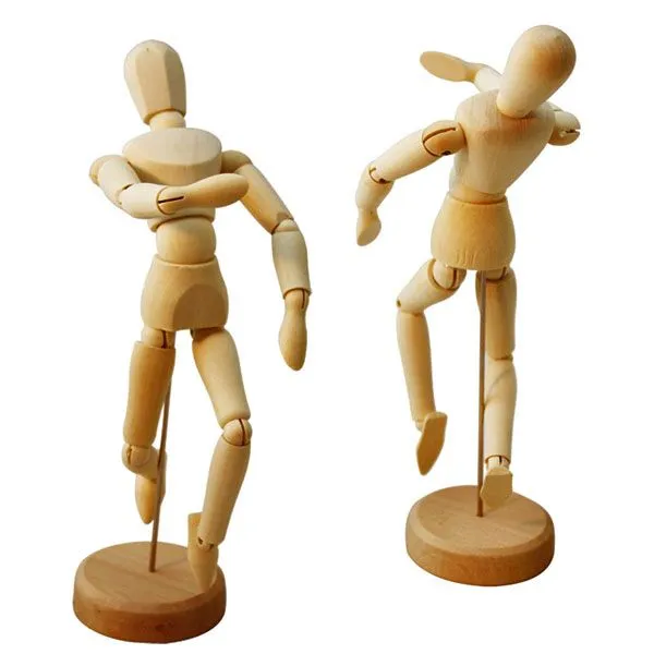 Muñeco Articulado de Madera Maniqui para Dibujo Figura Articulada ... Muñeco Articulado de Madera Maniqui para Dibujo Figura Articulada ...