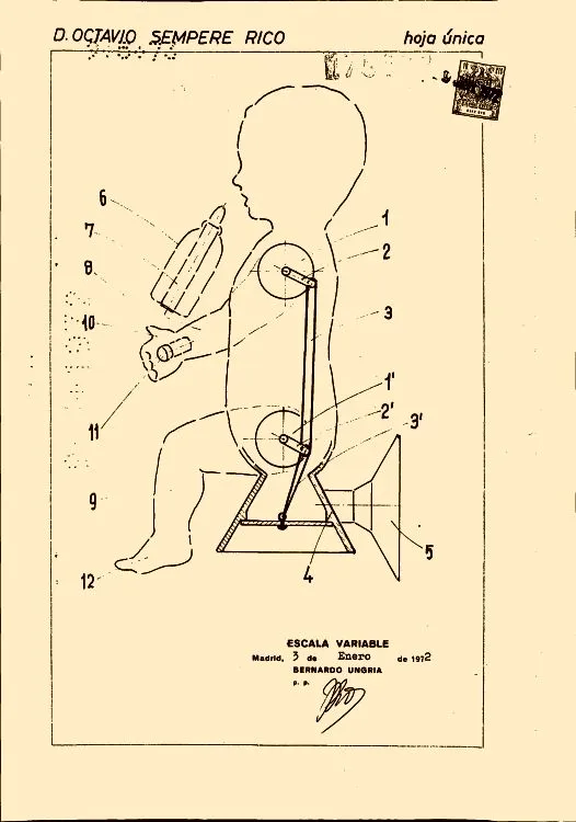 Muñeco con movimiento perfeccionado (índice 1) (16 de marzo de 1973). Muñeco con movimiento perfeccionado (índice 1) (16 de marzo de 1973).
