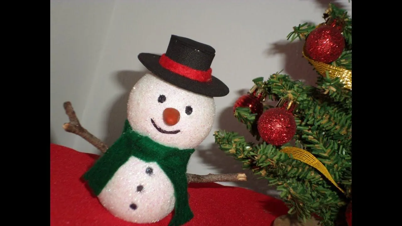 muñeco de nieve (adorno de navidad) snowman - YouTube