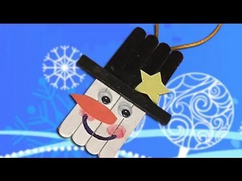 Muñeco de Nieve para decorar la Navidad, manualidades con niños ... Muñeco de Nieve para decorar la Navidad, manualidades con niños ...